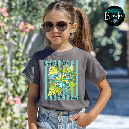 Wander More Worry Less DTF Transfer
