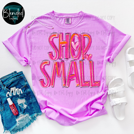 Pink Hearts Shop Small DTF Transfer