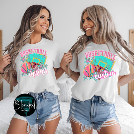 Neon Basketball Custom DTF Transfer