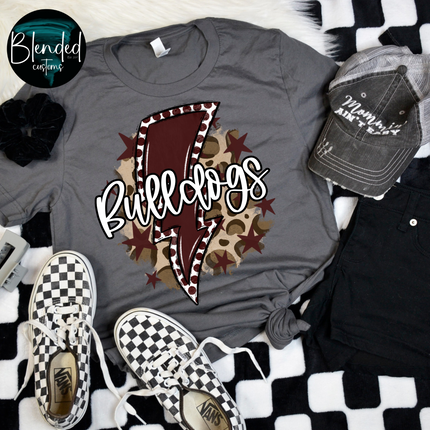 Leopard Bolt Mascot Custom DTF Transfer