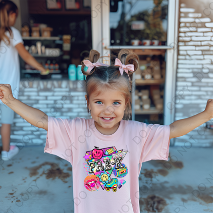 Pre-K 90's Themed Back to School Direct to Film Transfer
