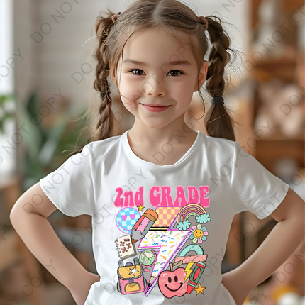2nd Grade Retro Back to School Direct to Film Transfer