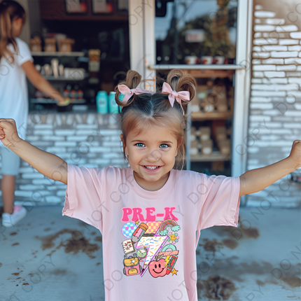 Pre-K Retro Back to School Direct to Film Transfer