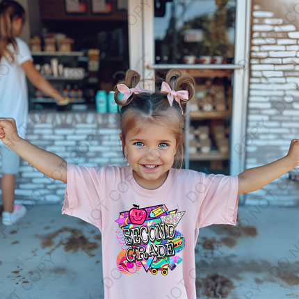 2nd Grade 90's Themed Back to School Direct to Film Transfer (Copy)