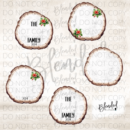 Live Edge Wooden Ornament PNG Download