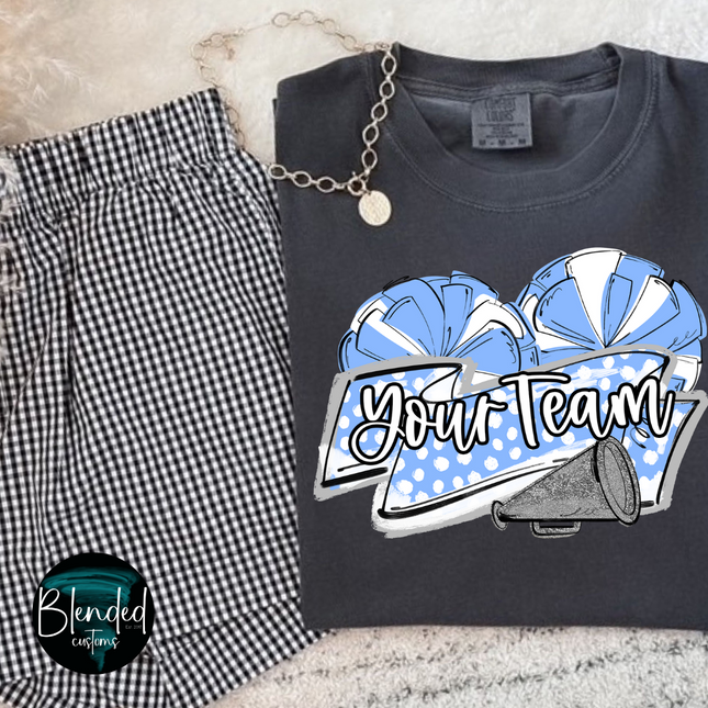 Double Pom Cheer Banners DTF Transfer - Custom Transfer TAT 24-48 Hours