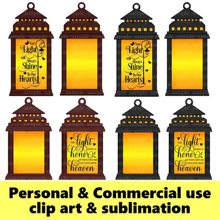 SugarPie Studios Long Lantern Blank - Set of 10