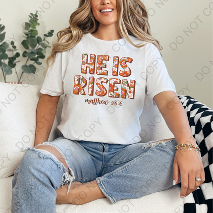 He Is Risen DTF Transfer