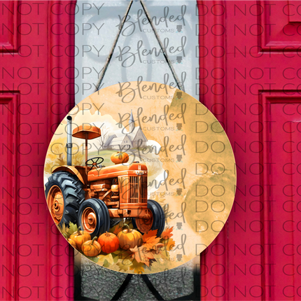 Tractor Round PNG Download