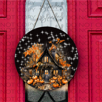 Pumpkin House Round PNG Download