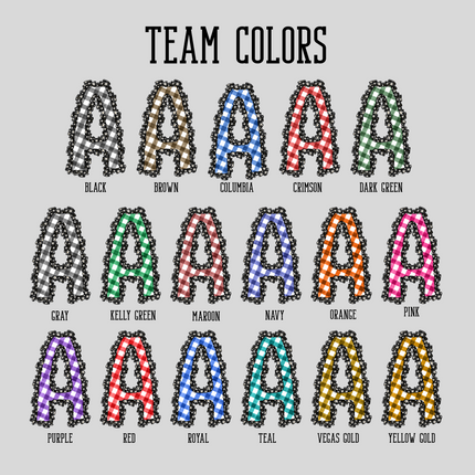 Daisy Ruffle Custom Mascot DTF Transfer