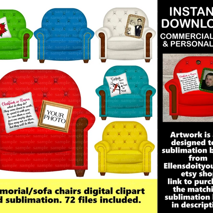 SugarPie Studios Memory Chair Blank - Set of 10