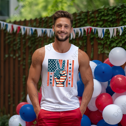 Peace Flag Direct to Film Transfer