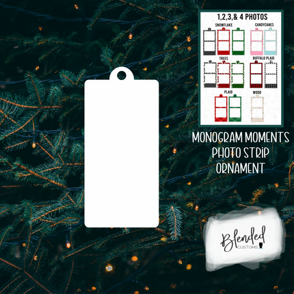 MM Photo Strip Sublimation Christmas Ornament