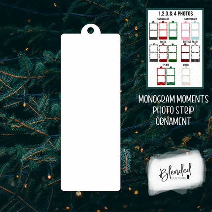 MM Photo Strip Sublimation Christmas Ornament