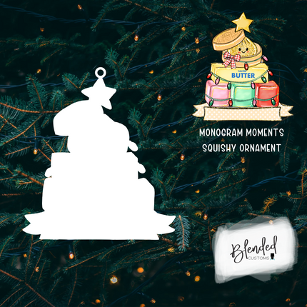 MM Squishy Tree Sublimation Christmas Ornament - 10 Pack Special
