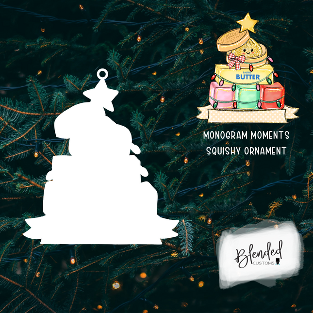 MM Squishy Tree Sublimation Christmas Ornament - 10 Pack Special