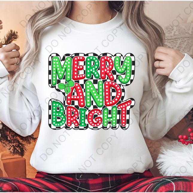 Merry & Bright Direct to Film Transfer