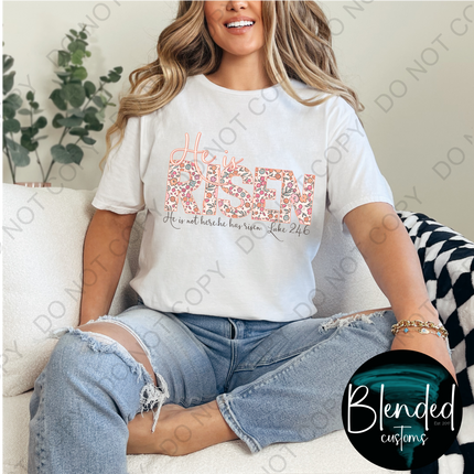 He Is Risen DTF Transfer