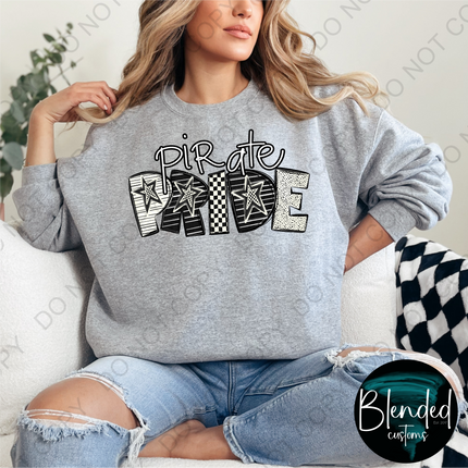 Pirate Pride Word Art DTF Transfer