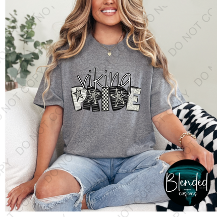 Viking Pride Word Art DTF Transfer