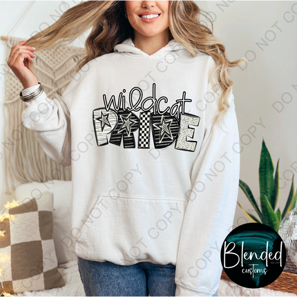 Wildcat Pride Word Art DTF Transfer