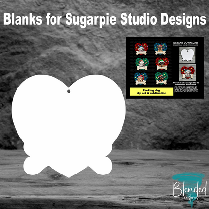 SugarPie Studios Christmas Tree Frame Blank - Set of 10
