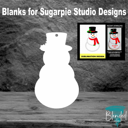 SugarPie Studios Snowman Blank - Set of 10