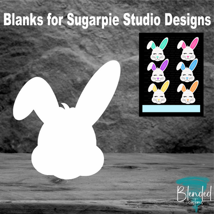 SugarPie Studios Bunny Head - Set of 10