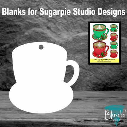 SugarPie Studios Christmas Coffee Blank - Set of 10