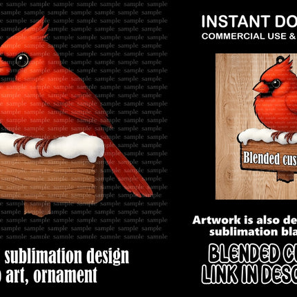SugarPie Studios Cardinal Blank - Set of 10