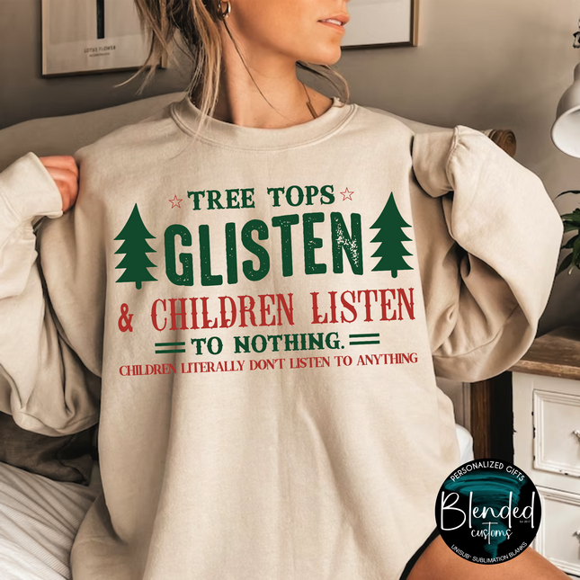 Tree Tops Glisten Direct to Film Transfer