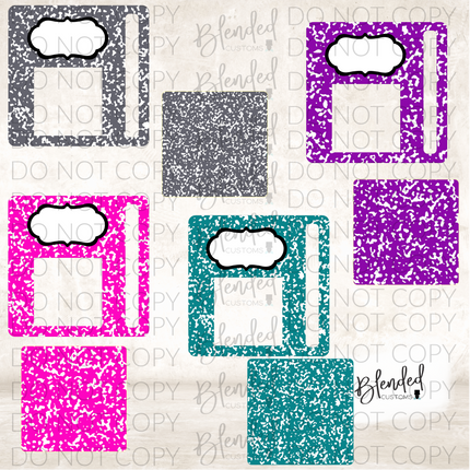 Composite Notebook Post It Note Holder PNG Download