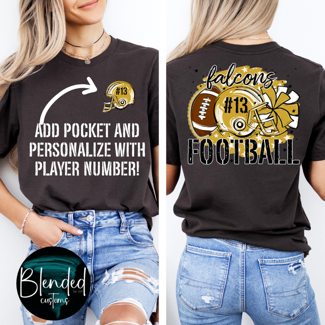 Custom Mascot Football Stars DTF Transfer - Custom Transfer TAT 24-48 Hours