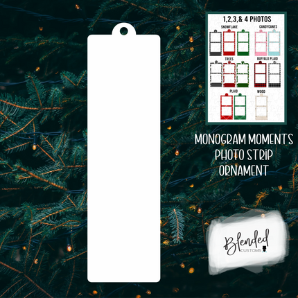 MM Photo Strip Sublimation Christmas Ornament