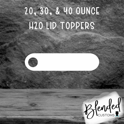 Oblong Acrylic Sublimation Lid Topper - Set of 10