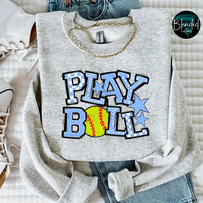 Play Ball Baseball/Softball DTF Transfer
