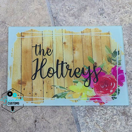 8" x 11" Glass Sublimatable Cutting Board