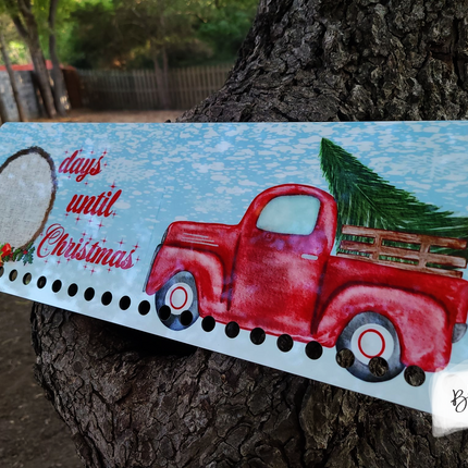 Candy Cane Countdown Sublimation Blank