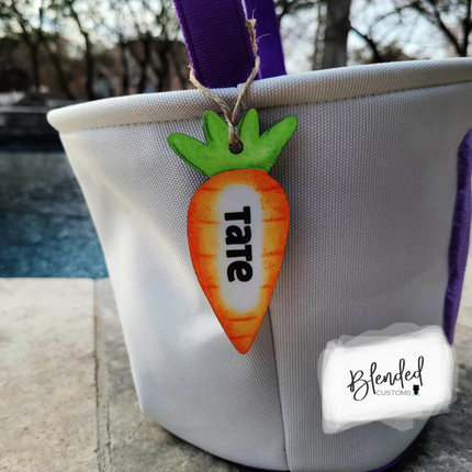 MM Carrot Easter Basket Tag Sublimation Blank - Set of 10