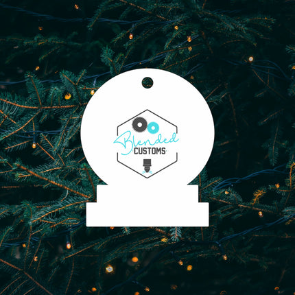 Snowglobe Sublimation Christmas Ornament - Set of 10