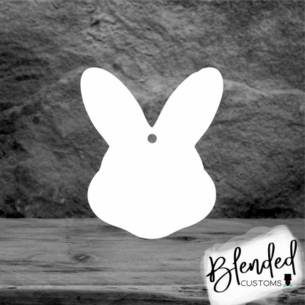 Bunny Head Easter Basket Tag Sublimation Blank - Set of 10