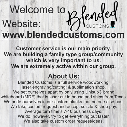 Welcome'ish Custom Name Doormat Digital Design