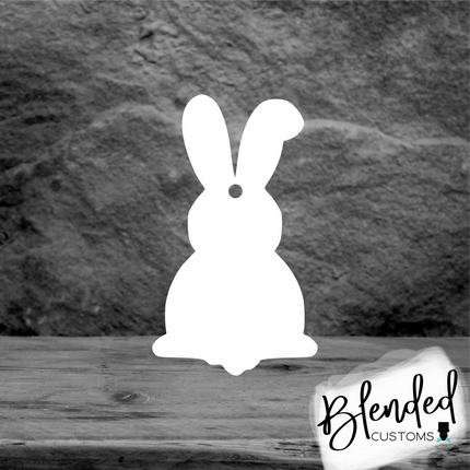 MM Bunny Easter Basket Tag Sublimation Blank - Set of 10