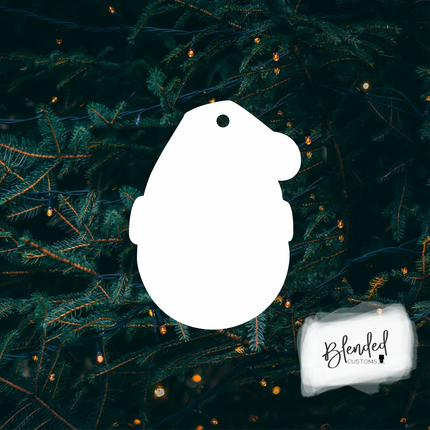 MM Santa Hat Sports Edition Sublimation Christmas Ornament - 10 Pack Special