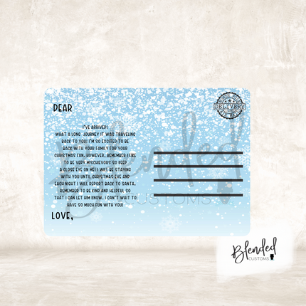 Elf Postcard PNG Download