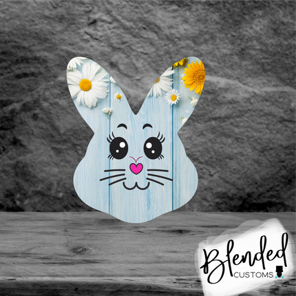 Bunny Head Easter Basket Tag Sublimation Blank - Set of 10