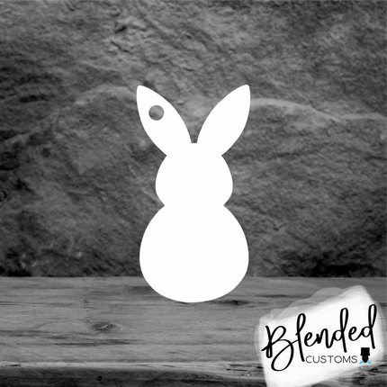 Bunny 2 Easter Basket Tag Sublimation Blank - Set of 10