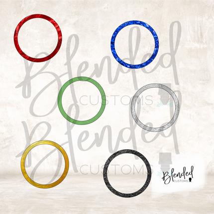 Circle Foil Frame Ornament PNG Download