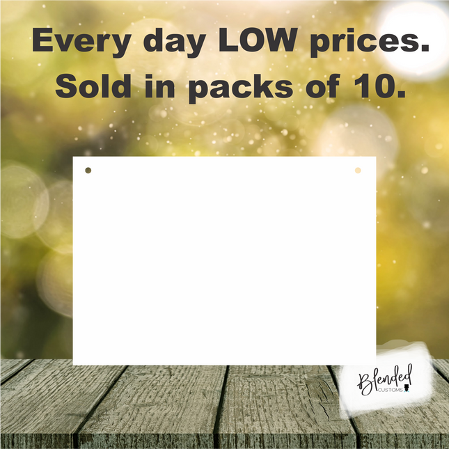 11.5" Unisub® Rectangle Door Hanger - Pack of 10